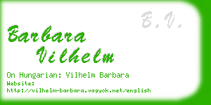 barbara vilhelm business card